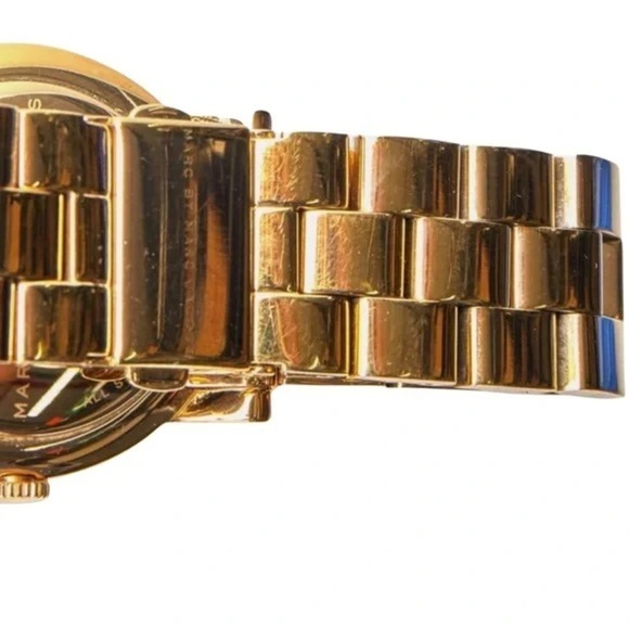 MARC JACOBS • Gold Amy Dexter Glitz Watch New Battery Ready to Wear - Picture 4 of 8